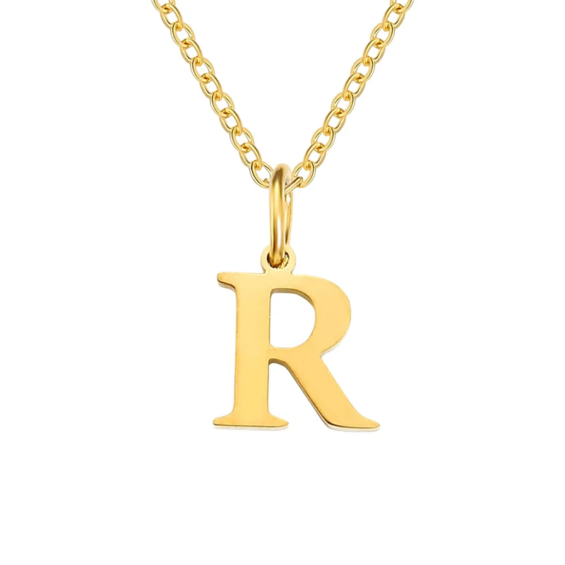 Collier Pendentif Lettre R