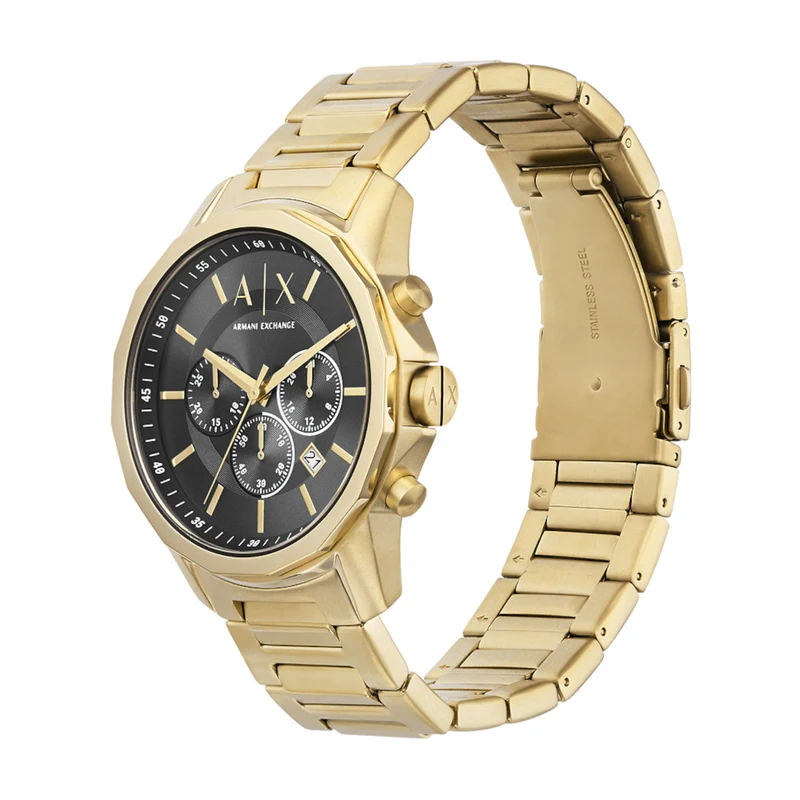 Armani Exchange Hommes Montre Or AX1721