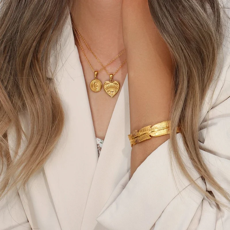 Bracelet Jonc Plume Doré
