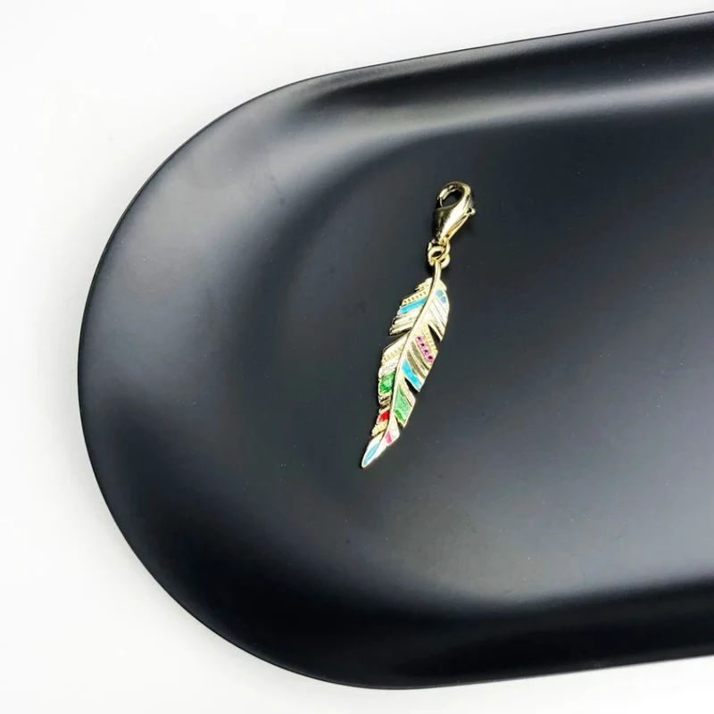 Collier Plume doré