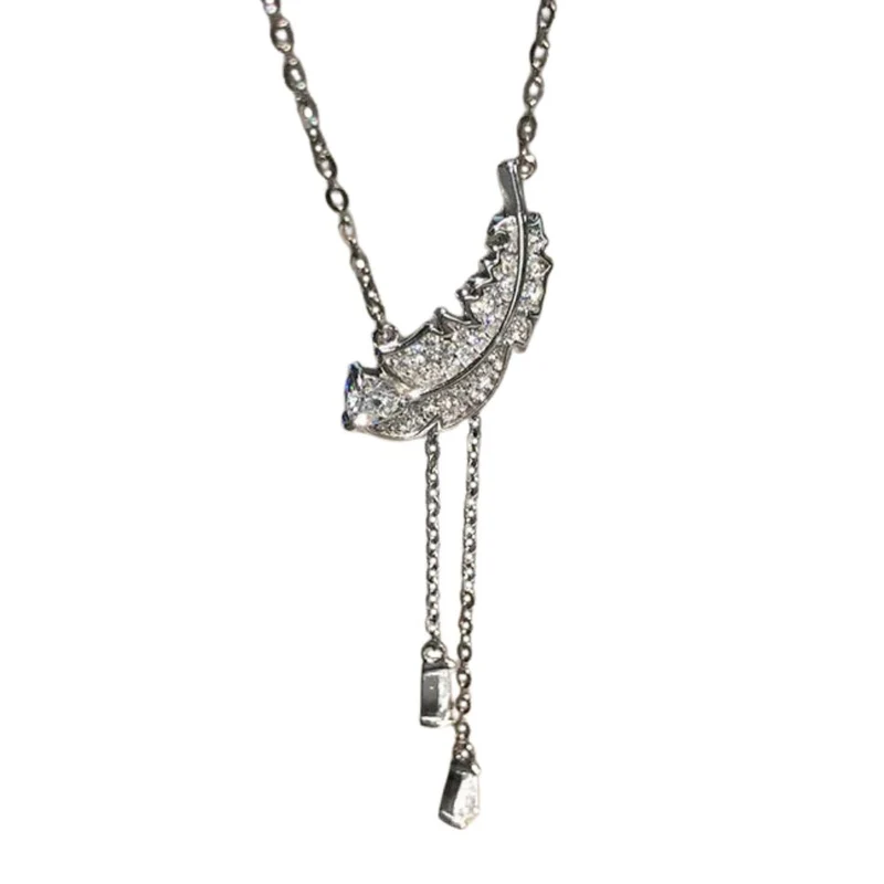 Collier Pendentif Plume