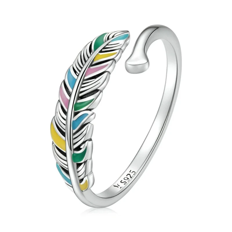 Bague Plume Couleurs