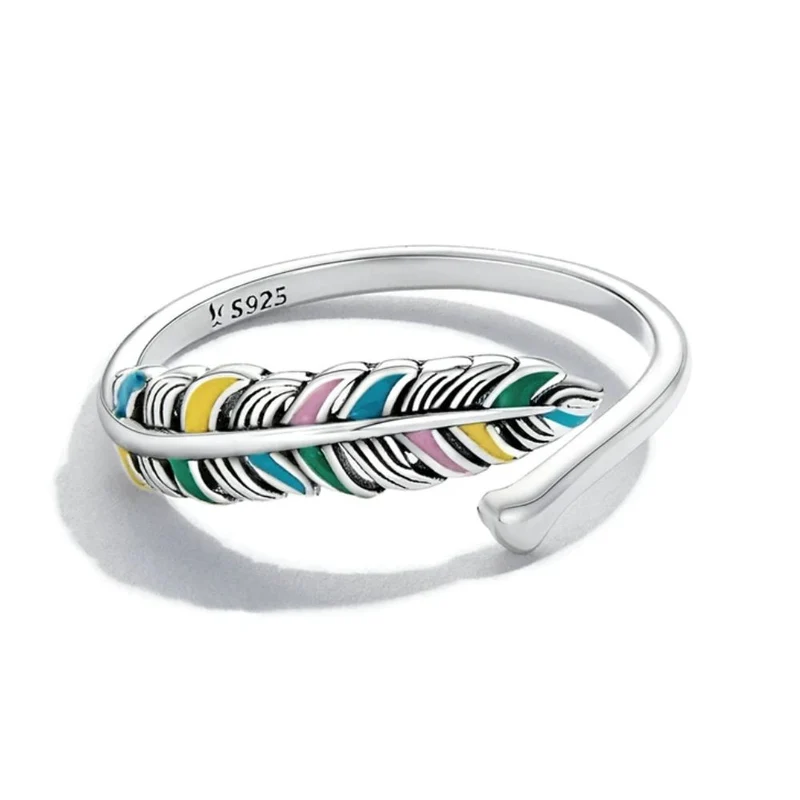 Bague Plume Couleurs