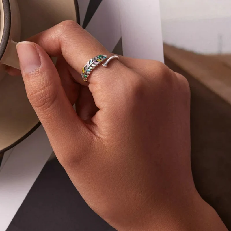 Bague Plume Couleurs