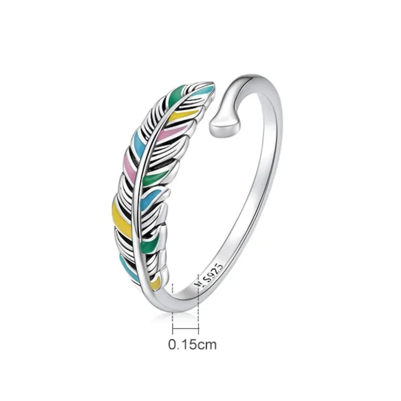 Bague Plume Couleurs