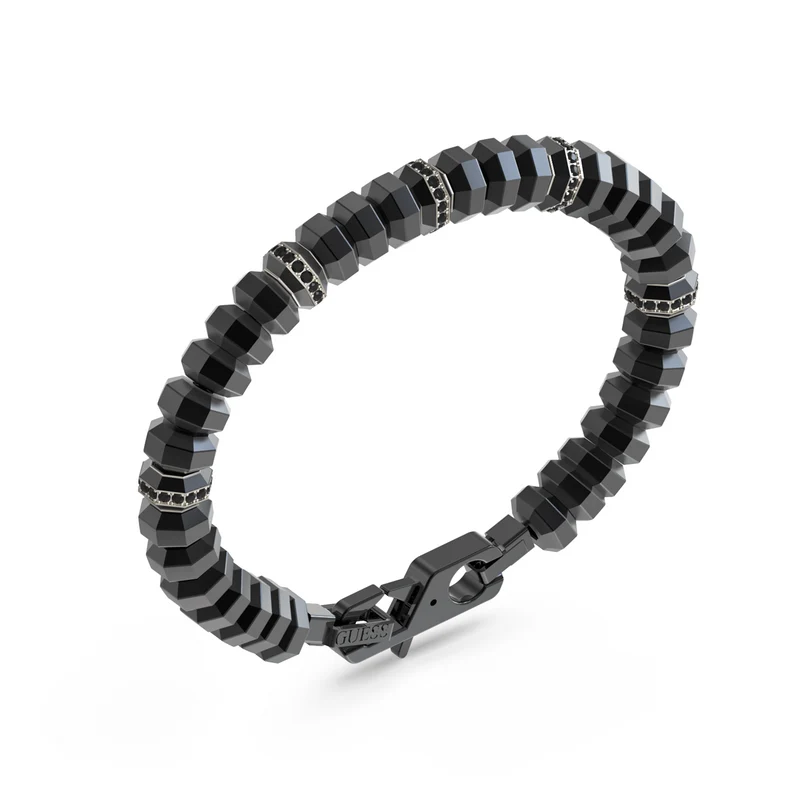Guess Exagon Silver Bracelet JUMB05087JWSTS
