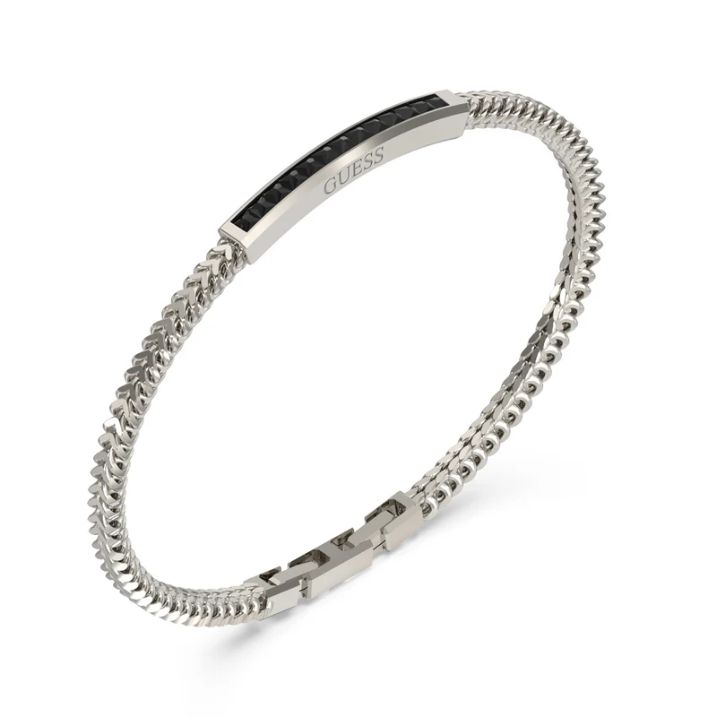 Guess Eclipse Noir Silver Bracelet JUMB05099JWSTS