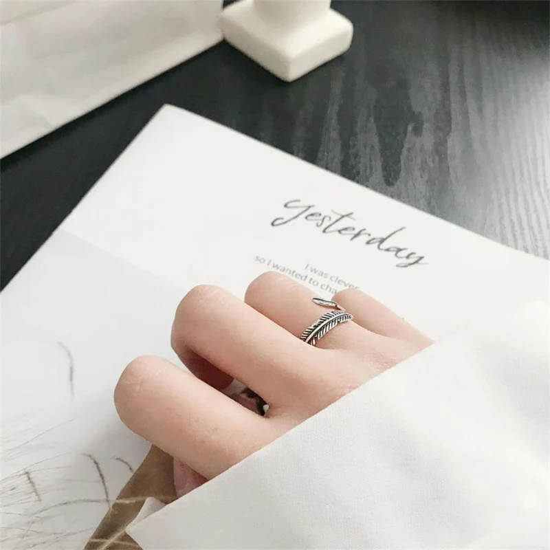 Bague Plume Argent 925