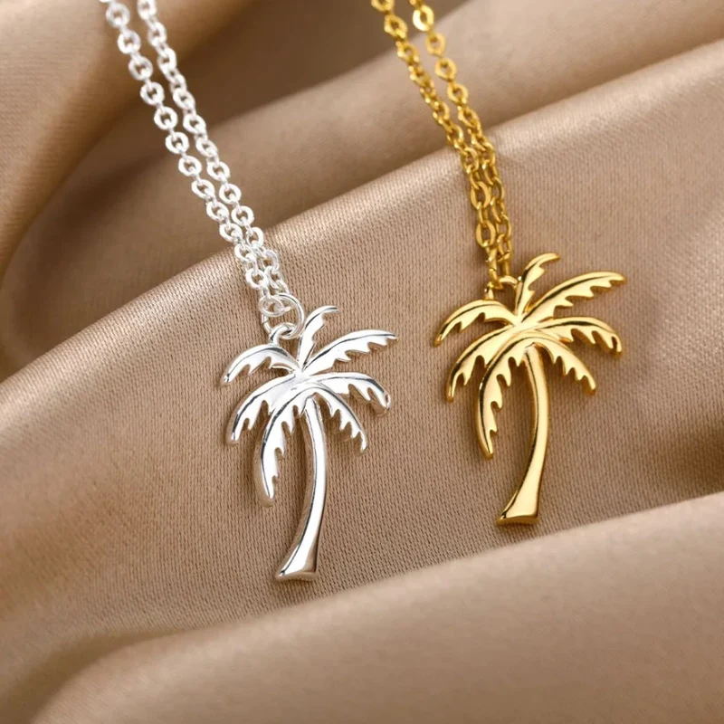 Collier Pendentif Palmier