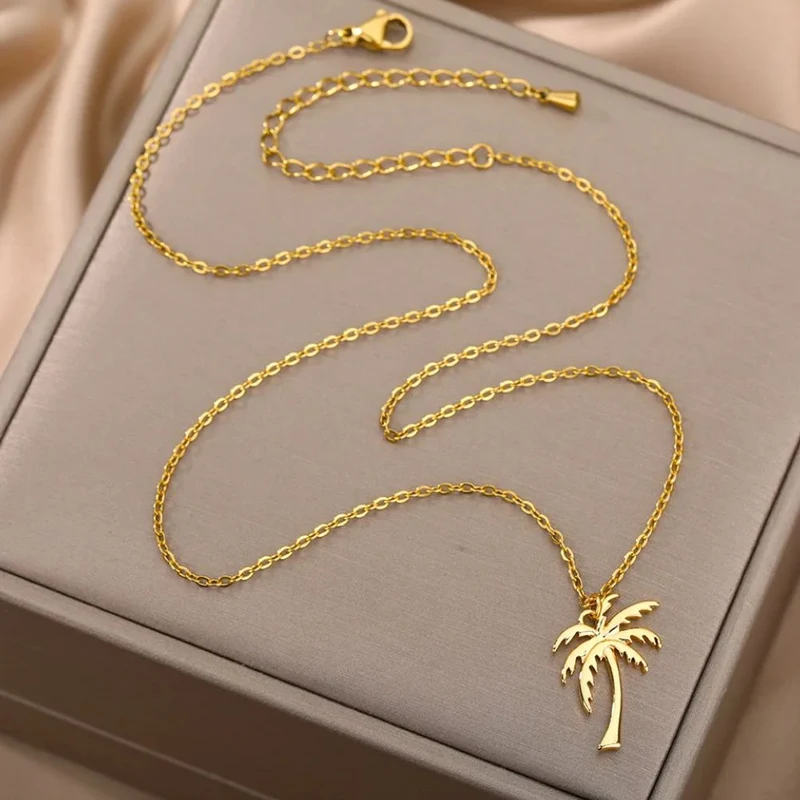 Collier Pendentif Palmier