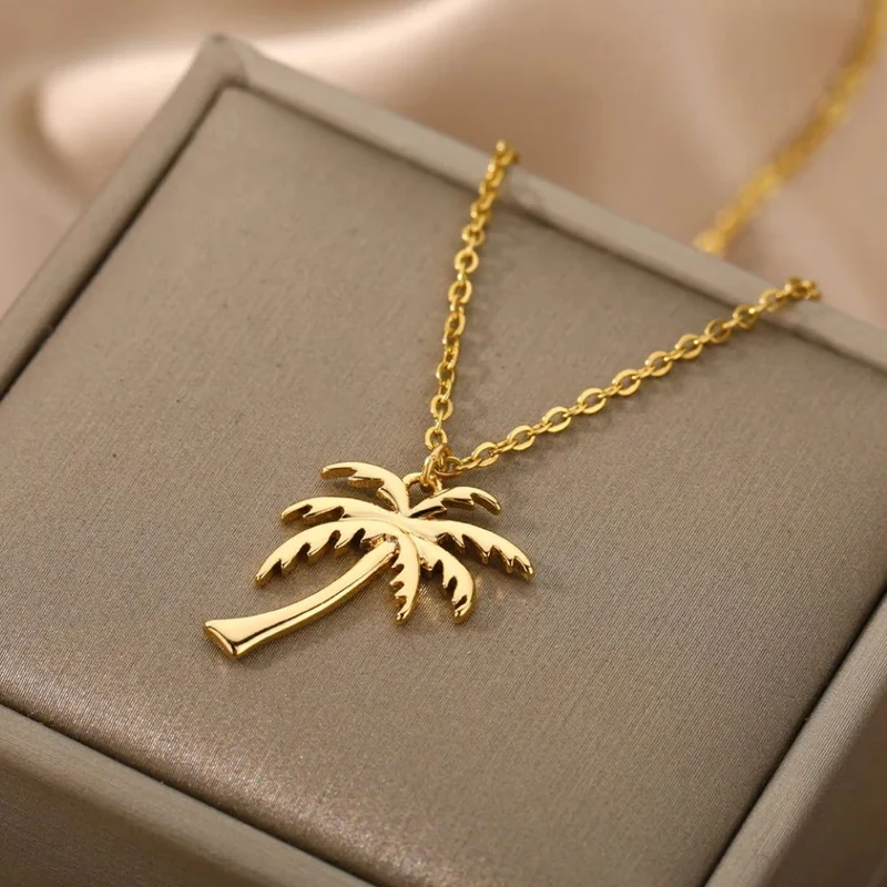 Collier Pendentif Palmier