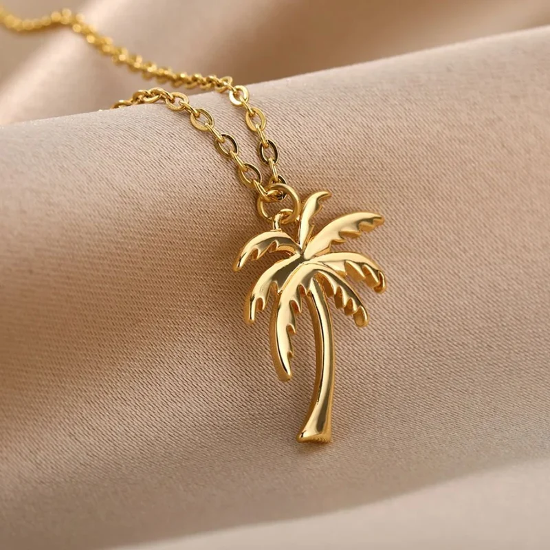Collier Pendentif Palmier