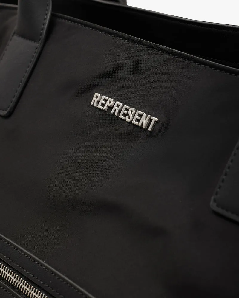 Oversized Nylon Carry Bag - Black