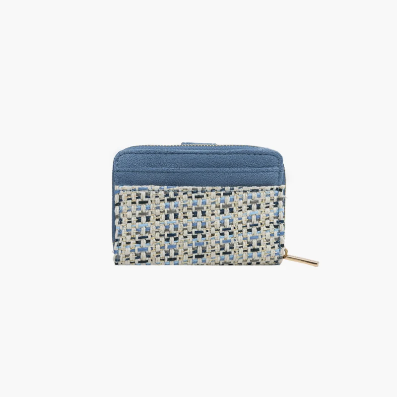 Petit portefeuille bleu Shai