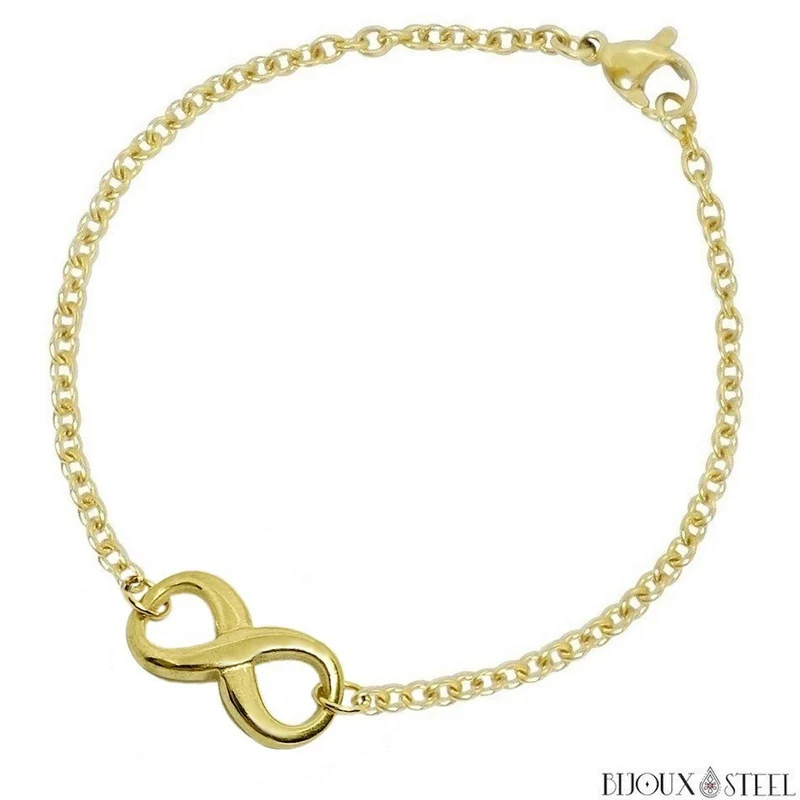 Bracelet amour infini en acier inoxydable