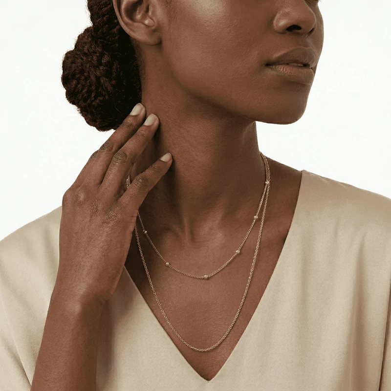 Collier double rang Nereia