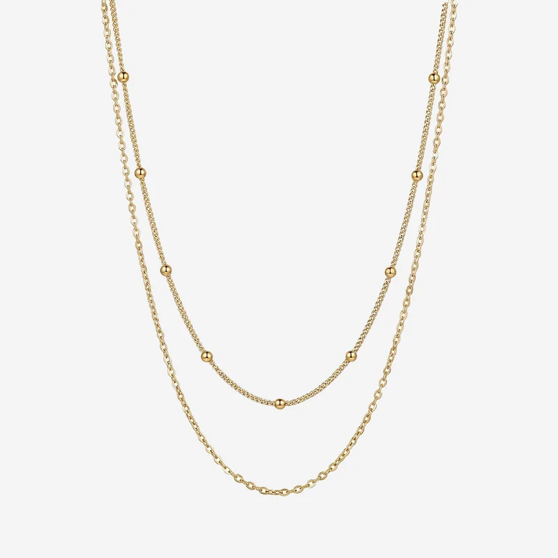 Collier double rang Nereia