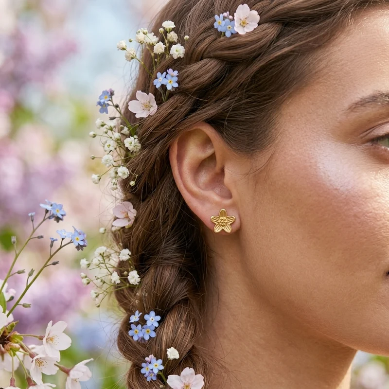 Boucles d'oreilles Fleuria