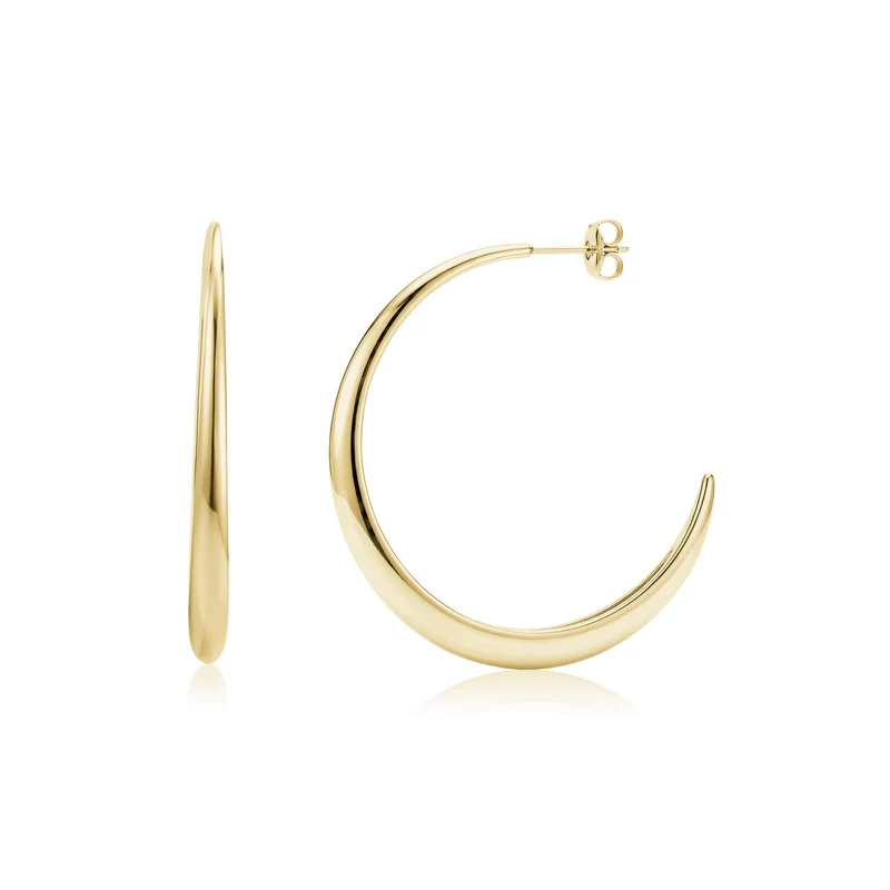 Boucles d'oreilles modernes en forme d'arc
