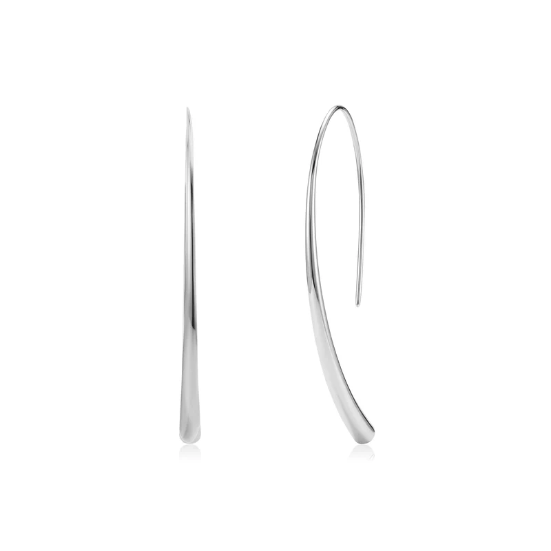 Boucles d'oreilles fines et incurvées