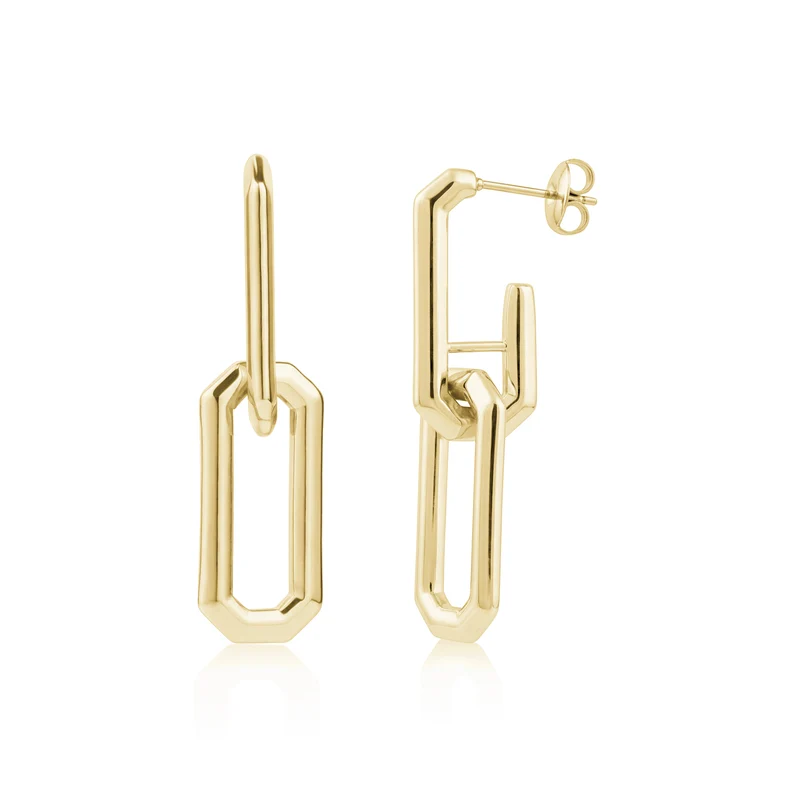 Boucles d'oreilles à tige allongée