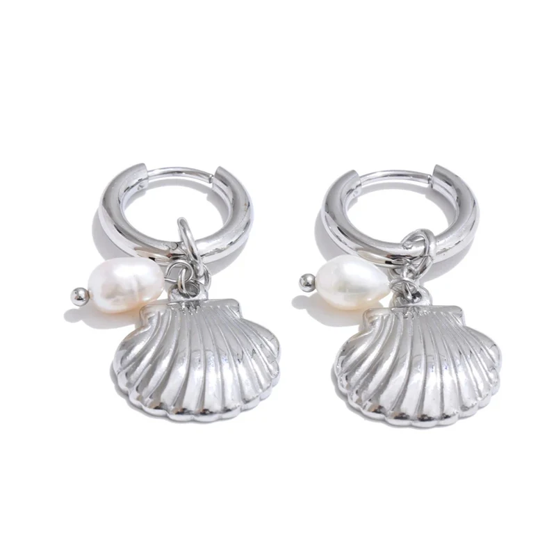 Boucles d'Oreilles Breloque Coquillage