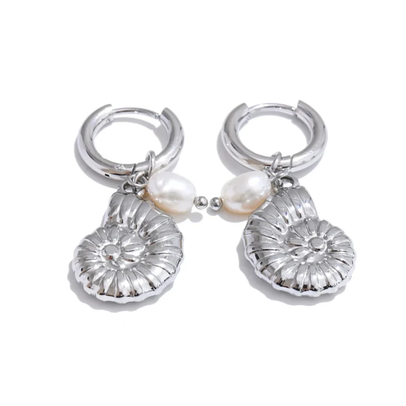 Boucles d'Oreilles Breloque Escargot