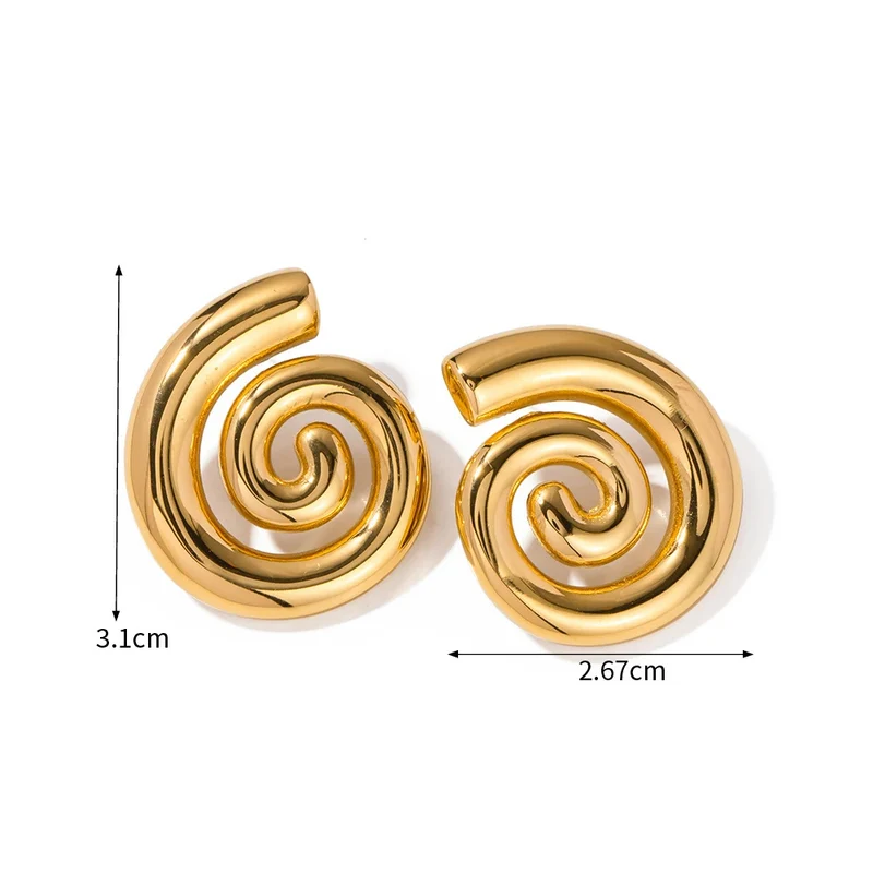 Boucles d'Oreilles Spirale Femme