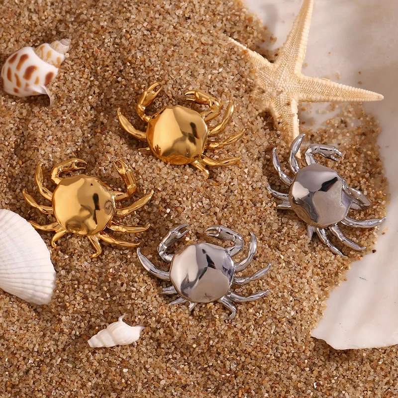 Boucles d'Oreilles Crabe