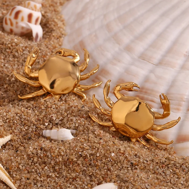 Boucles d'Oreilles Crabe