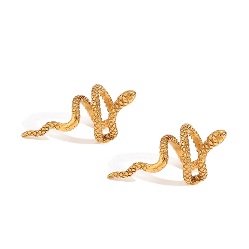 Boucles d'Oreilles Serpent Sans Trou