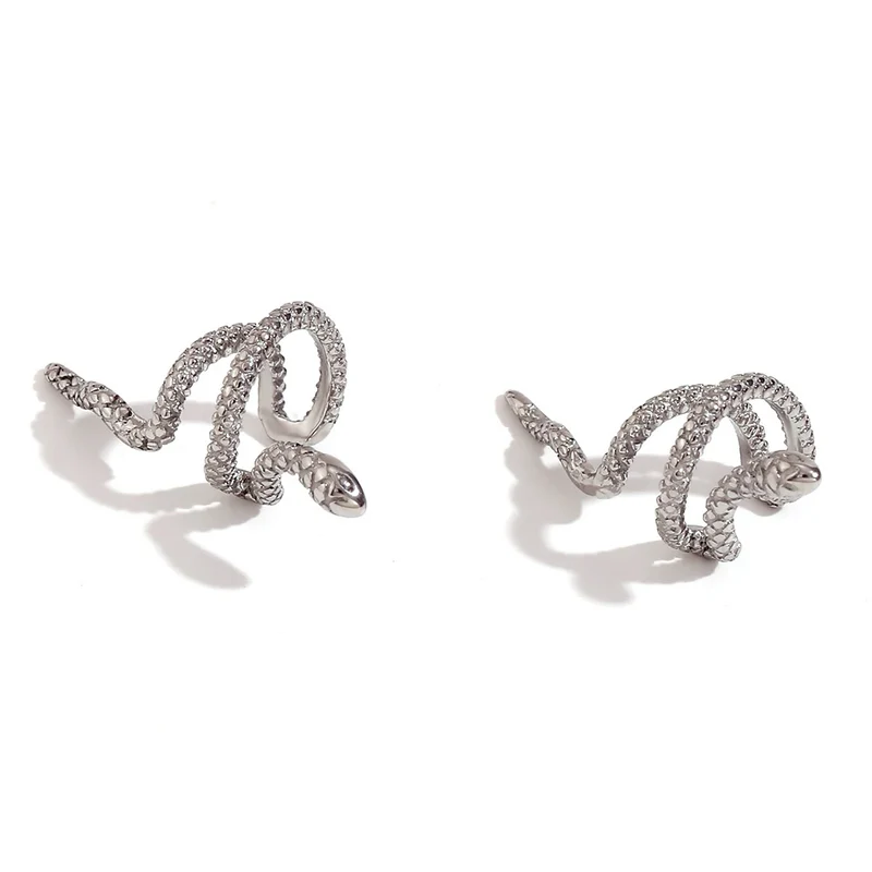 Boucles d'Oreilles Serpent Sans Trou