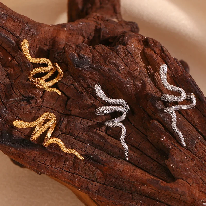 Boucles d'Oreilles Serpent Sans Trou