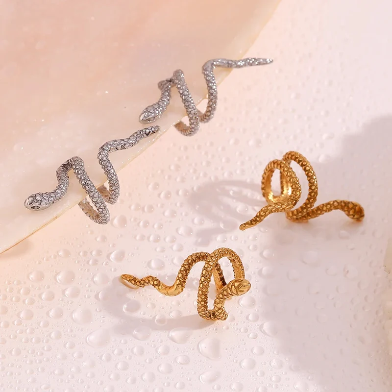 Boucles d'Oreilles Serpent Sans Trou