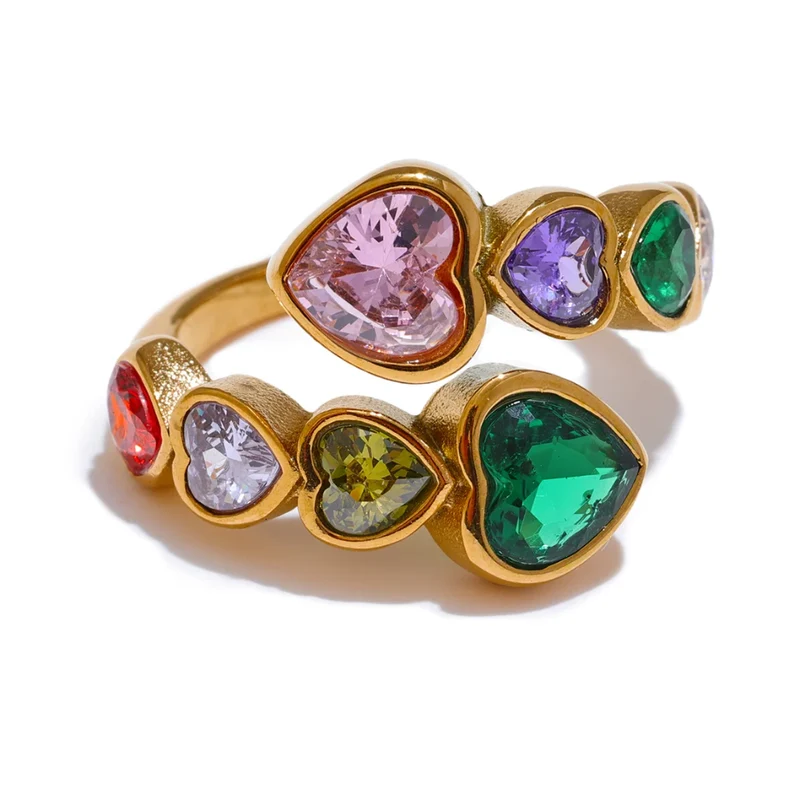 Bague 8 Coeurs Femme