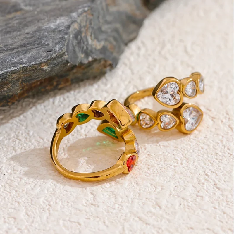 Bague 8 Coeurs Femme