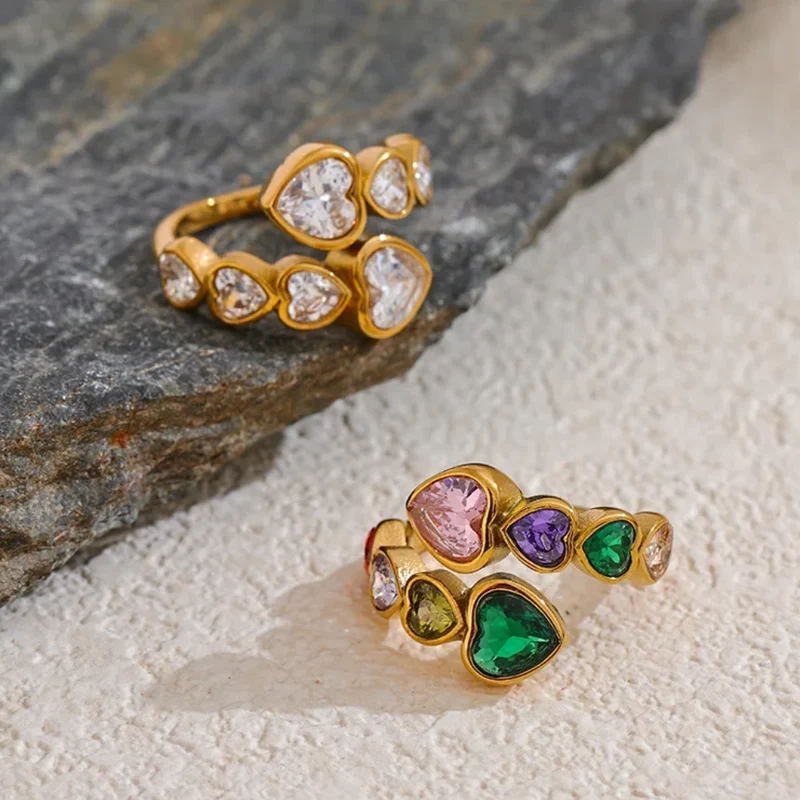 Bague 8 Coeurs Femme