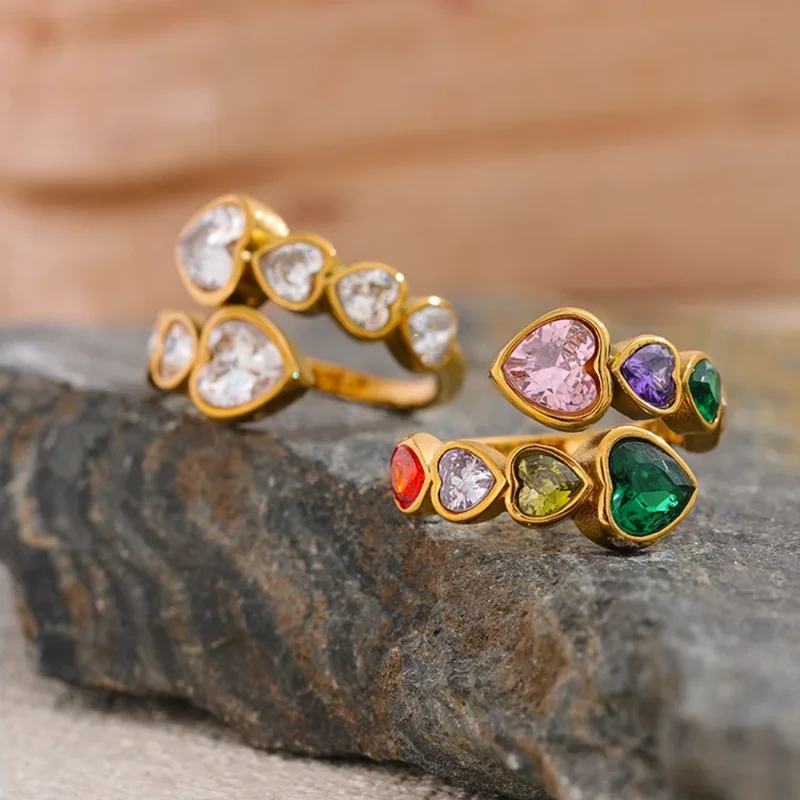 Bague 8 Coeurs Femme