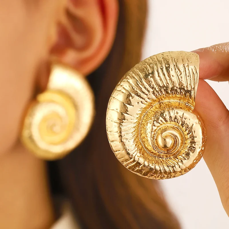 Boucles d'Oreilles Escargot de Mer