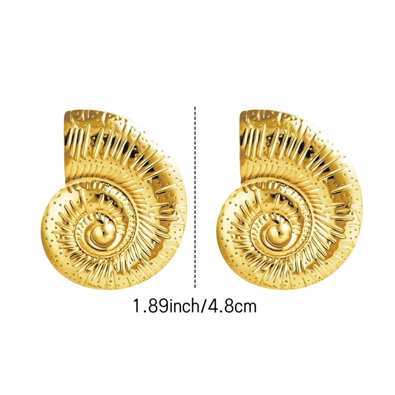 Boucles d'Oreilles Escargot de Mer
