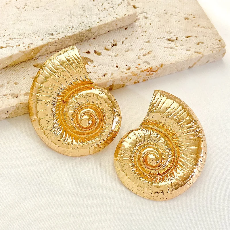 Boucles d'Oreilles Escargot de Mer