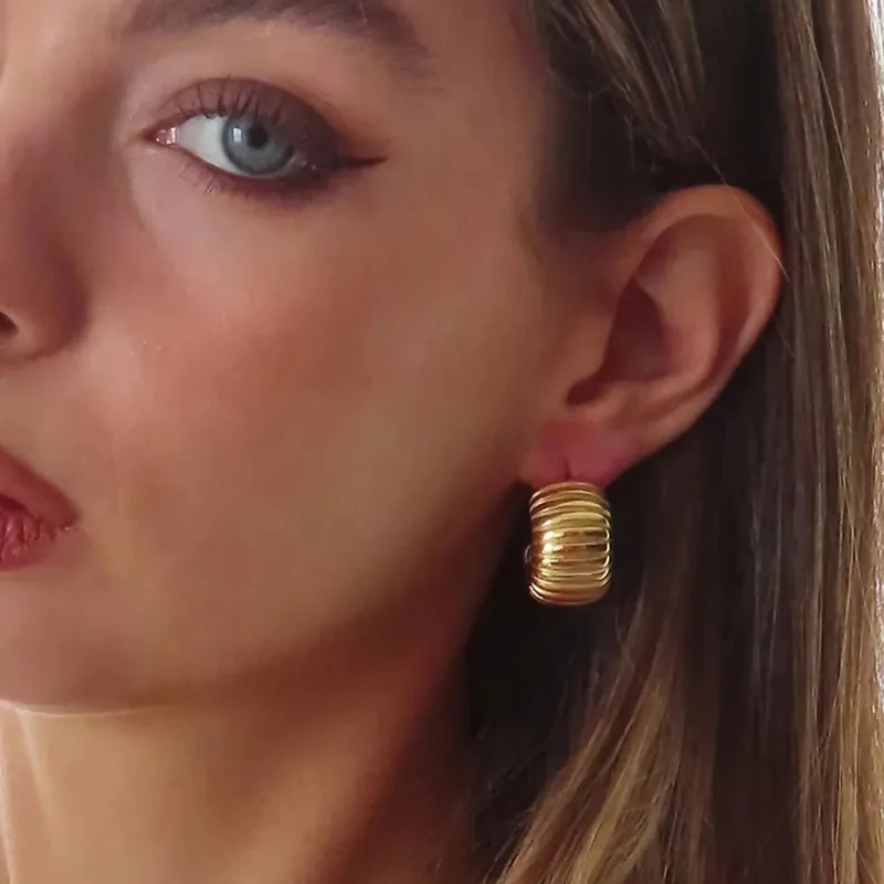 Boucles d'Oreilles Or Design