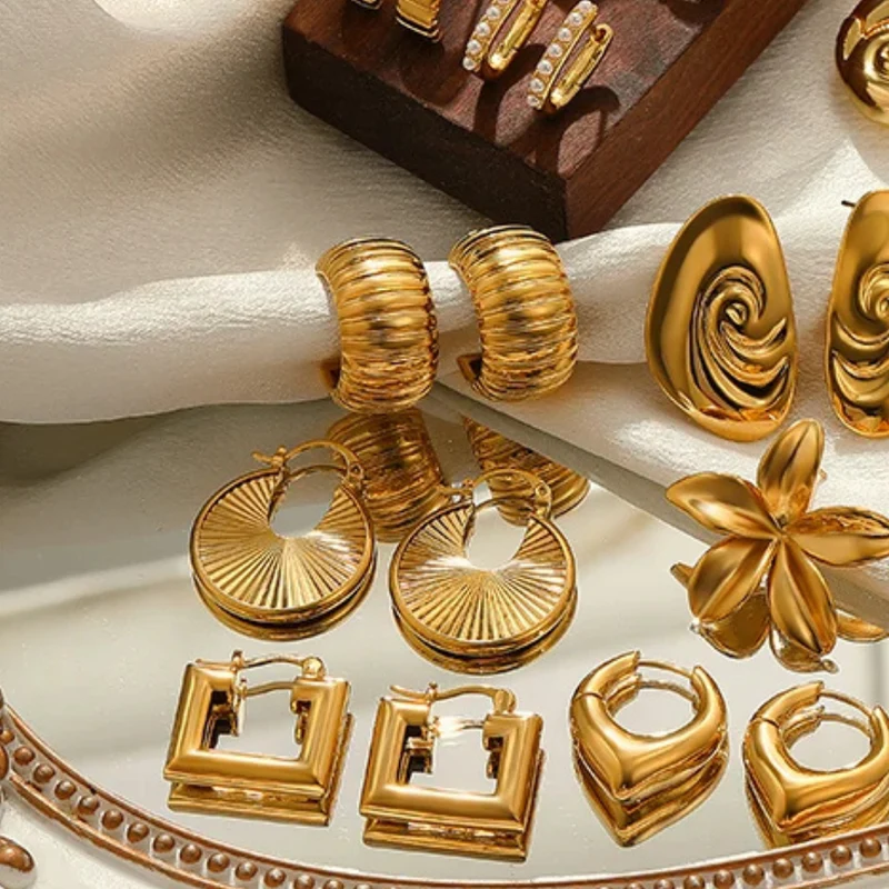 Boucles d'Oreilles Or Design