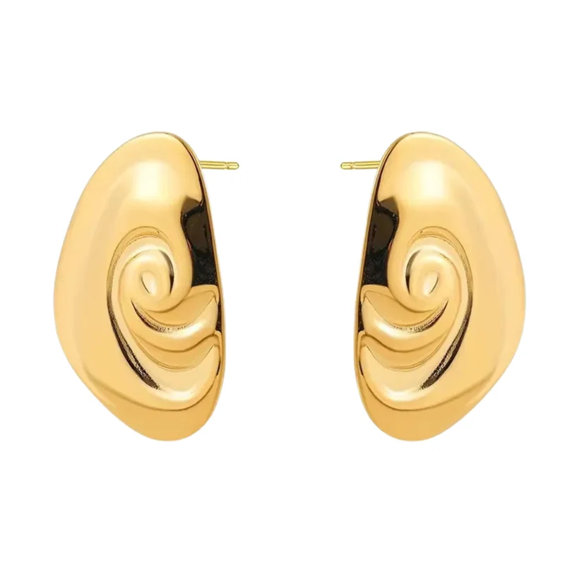 Boucles d'Oreilles Or Ovale