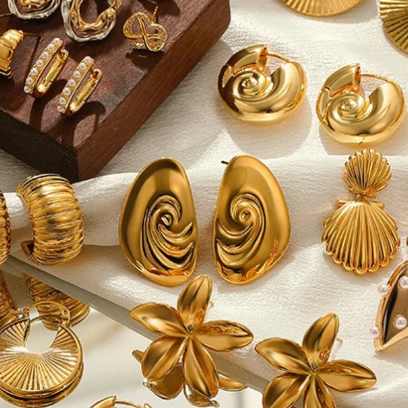 Boucles d'Oreilles Or Ovale