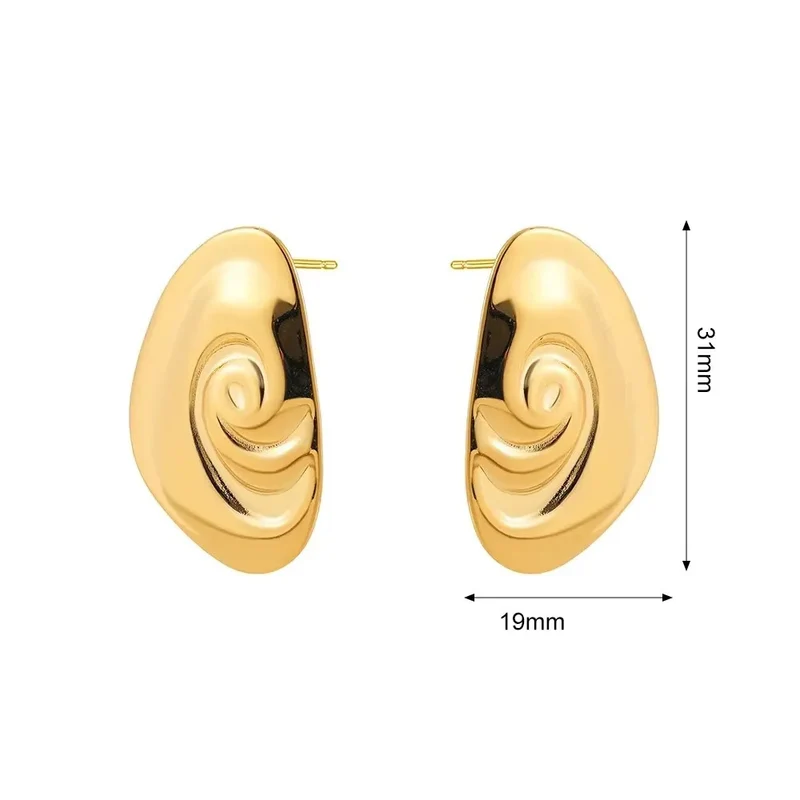 Boucles d'Oreilles Or Ovale
