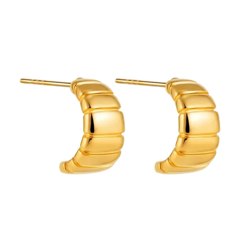 Boucles d'Oreilles Or Croissant