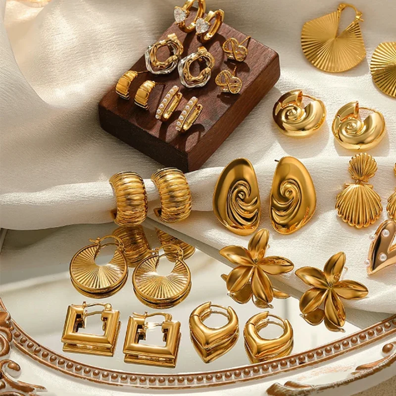 Boucles d'Oreilles Or Croissant