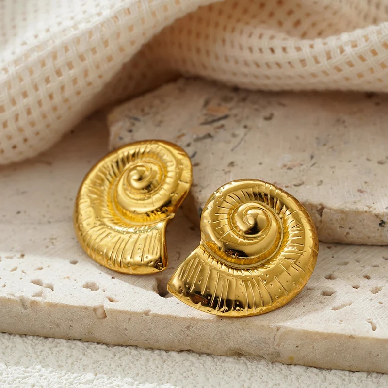 Boucles d'Oreilles Coquillage Or