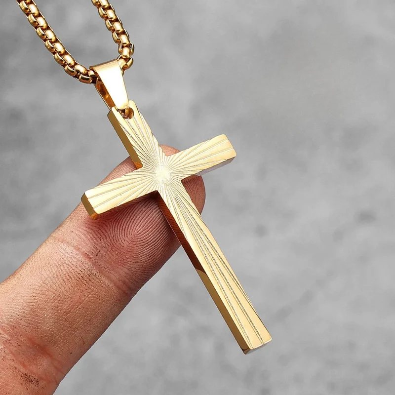 Collier Croix Chrétienne Homme